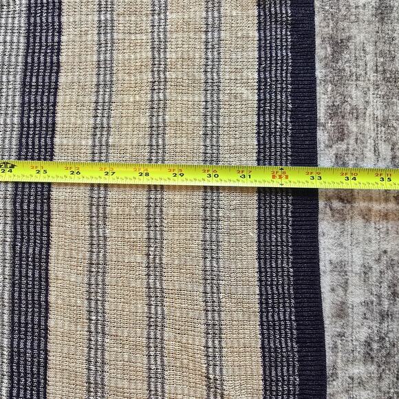 Coldwater Creek Linen Knit Cardigan Womens Small Striped Open Sweater Coastal - Picture 7 of 9